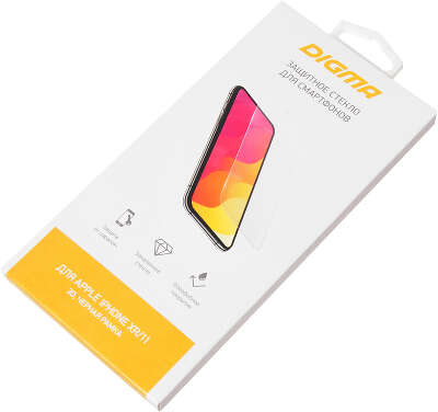 Защитное стекло для экрана Digma 3D для Apple iPhone XR/11 3D 1шт. (DGG3AP11XA)
