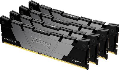 Память оперативная/ Kingston 128GB 3200MT/s DDR4 CL16 DIMM (Kit of 4) FURY Renegade Black