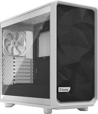 Корпус Fractal Design Meshify 2 Lite White TG Clear Tint, белый, EATX, Без БП (FD-C-MEL2A-04)
