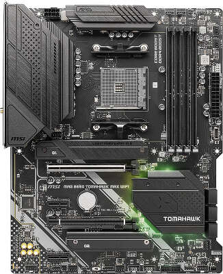 Материнская плата MSI MAG B550 TOMAHAWK MAX WIFI Soc-AM4 AMD B550 4xDDR4 ATX AC`97 8ch(7.1) 2.5Gg RAID+HDMI+DP