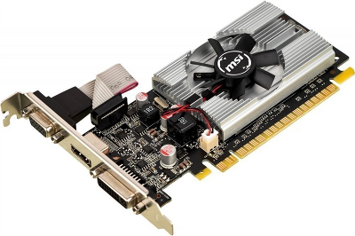 Видеокарта MSI N210-1GD3/LP GeForce 210 1024Mb 64 DDR3 460/800 DVIx1 HDMIx1 CRTx1 low profile RTL