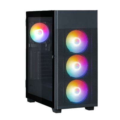 корпус ZALMAN S5 NEO, ATX, BLACK, WINDOW, 2xCOMBO (3.5" or 2.5"), 4x2.5", 1xUSB2.0, 1xUSB3.1, FRONT 3x120mm FRGB, REAR 1x120mm FRGB