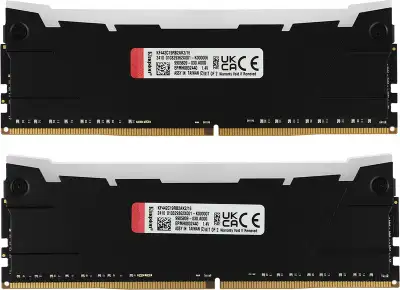 Память DDR4 2x8GB 4266MHz Kingston KF442C19RB2AK2/16 Fury Renegade RGB RTL Gaming PC4-34100 CL19 DIMM 288-pin 1.4В kit single rank с радиатором Ret