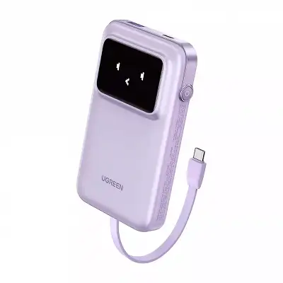 Внешний аккумулятор UGREEN PB511 (35604B) UNO 10000mAh 30W Power Bank, фиолетовый