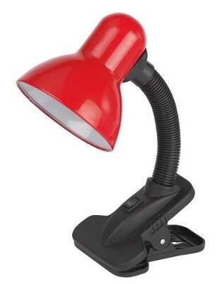 ЭРА Б0035061 Настольный светильник N-212-E27-40W-R на прищепке красный