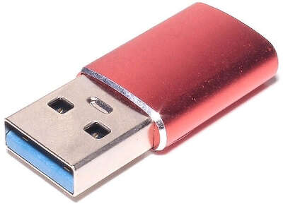 Адаптер Premier 6-071 USB 2.0 A(m) USB Type-C (f) красный (пакет)