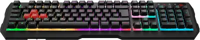 Клавиатура A4Tech Bloody B140N черный USB Multimedia for gamer LED (подставка для запястий) (B140N)