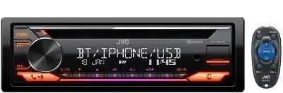 Автомагнитола JVC KD-T952BT 1DIN 4x50Вт v4.2 USB 2.0 AUX 3 RDS