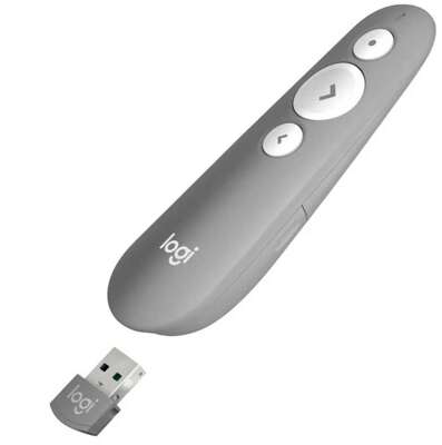 Logitech Презентер R500, беспроводной со встроенной лазерной указкой, USB, Bluetooth/радио, 20 м.
