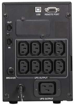PowerCom Smart King Pro+ SPT-2000-II LCD ИБП {Line-Interactive, 2000VA/1600W, Tower, 8 xC13 + 1 xC19, USB, SNMP Slot} (1152568)