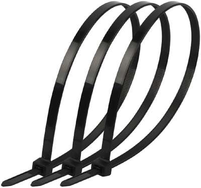 ЭРА Б0066003 Кабельная стяжка NO-225-187 (хомут) нейлоновая 4.8 х 400 мм чёрная (100 шт/уп)