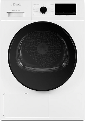 Сушильная машина MONSHER/ Сушильная машина MONSHER, отдельностоящая, фронтальная, 15 программ, загрузка 9 кг, 1400 об/мин, кнопочное управление, отложенный старт, блокировка от детей, энергоэффективность А++, цвет белый