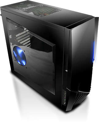 Корпус midiATX NZXT Lexa S Black-Blue (без б,п)