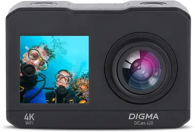 Экшн-камера Digma DiCam 420 черный