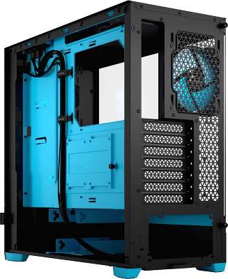 Корпус Fractal Design Pop Air RGB Cyan, черный/голубой, ATX, Без БП (FD-C-POR1A-02)