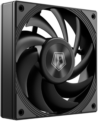 Вентилятор для корпуса ID-COOLING DF-125-K 120x120x25мм (60шт./кор, PWM, черный, 0-2150об/мин) BOX