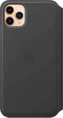 Кожаный чехол для iPhone 11 Pro Max Apple Leather Folio, Black [MX082ZM/A]