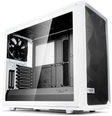 Корпус Fractal Design Meshify S2 TG Clear, белый, ATX, Без БП (FD-CA-MESH-S2-WT-TGC)