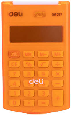Калькулятор карманный Deli E39217/OR оранжевый 8-разр.