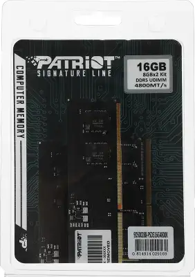 Набор памяти DDR5 DIMM 2x8Gb DDR4800 Patriot Memory Signature (PSD516G4800K)