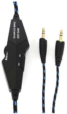 Gembird MHS-G55, код Survarium, черн/син, рег громкости, откл микр, каб 2.5м