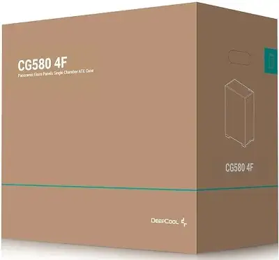Корпус Deepcool CG580 4F черный без БП ATX 6x120mm 3x140mm 2xUSB3.0 audio bott PSU