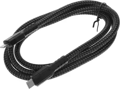 Кабель Hoco U110 iP PD USB Type-C (m)-Lightning (m) 1.2м черный коробка