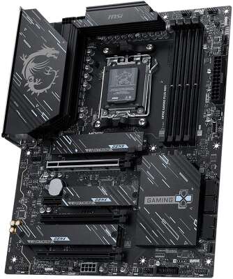 Материнская плата MSI X870E GAMING PLUS WIFI X870E, AM5, 4*DDR5, 3*PCIEx16, 1*PCIEx1, 3*M.2, 2*TypeC, 2*USB3.2Gen2, 6*USB3.2Gen1, 10*USB2.0, 4*SATA3.0, 5G, 1*Type-C(DP), HDMI, ATX, RTL