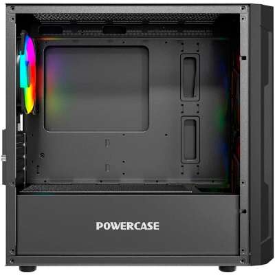 Powercase Mistral Micro D3B ARGB, Tempered Glass, 2x 140mm ARGB PWM+1x 120mm ARGB PWM, чёрный, mATX  (CMMDB-A3)