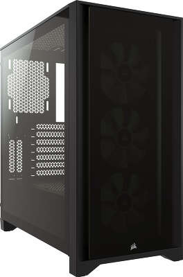 Корпус Corsair iCUE 4000X, черный, ATX, Без БП (CC-9011204-WW)