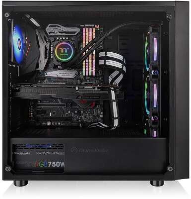 Корпус Thermaltake Versa J22 TG RGB, черный, ATX, Без БП (CA-1L5-00M1WN-01)