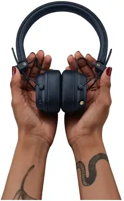 Гарнитура накладные Marshall Major V синий беспроводные bluetooth оголовье (MAJOR V MIDNIGHT BLUE)