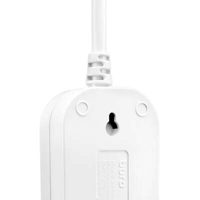 Удлинитель Buro BU-PSL2.3/W 3м (2 розетки) белый