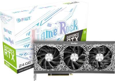 Видеокарта Palit NVIDIA GeForce RTX 3090 GameRock 24Gb GDDR6X PCI-E HDMI, 3DP