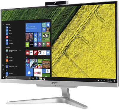Моноблок Acer Aspire C24-865 23.8" FHD i3-8130U/8/128 SSD/WF/BT/Cam/Kb+Mouse/W10,серебристый