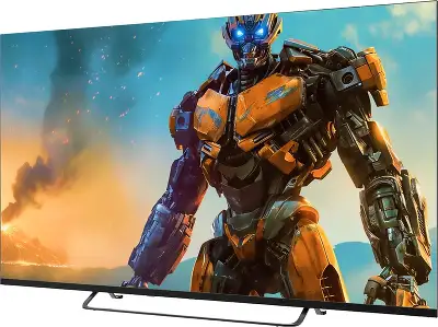 Телевизор QLED Sber 55" SDX-55UQ5236 Салют ТВ темно-серый 4K Ultra HD 60Hz DVB-T DVB-T2 DVB-C DVB-S DVB-S2 USB WiFi Smart TV