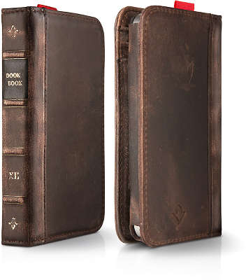 Чехол кожаный для iPhone 4/4S Twelve South BookBook, коричневый [12-1208]