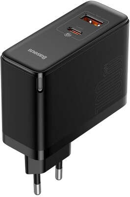 Зарядное устройство Baseus GaN5 Pro Fast Charger 100W Black + USB-C Cable 100W, Black [CCGP090201]