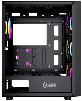 Корпус PowerCase Alisio X4B, черный, ATX, Без БП (CAXB-L)