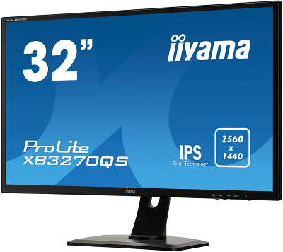 Монитор 32" Iiyama XB3270QS-B1 IPS WQHD DVI, HDMI, DP