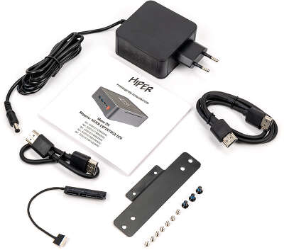 Компьютер Неттоп Hiper ExpertBox D20 i3 1125G4 2 ГГц/8/256 SSD/WF/BT/без ОС,серый