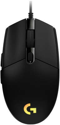 Мышь проводная игровая Logitech G102 LIGHTSYNC black (USB, оптическая, 8000 dpi, 6but) (910-005808)