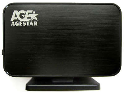 Внешний корпус для HDD AgeStar 3UB3A8-6G SATA III пластик черный 3.5"
