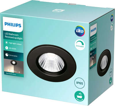 Встраиваемый светильник Philips/ Встраиваемые светильники DIVE SL261 RD 070 5.5W 27K BL IP65R 1PK