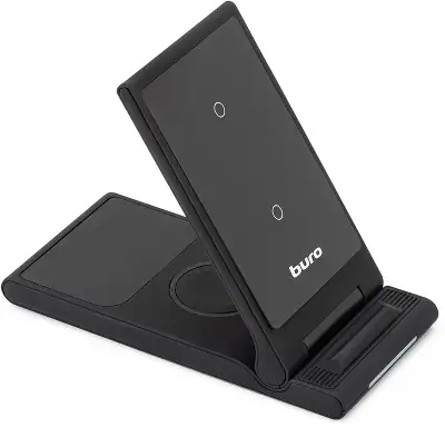 Беспроводное зар./устр. Buro CWC-QC5 15W 3A (QI) USB-C универсальное черный (CWC-QC5A15BK)