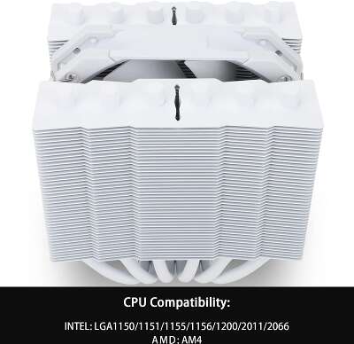 Устройство охлаждения(кулер) Thermalright Silver Soul 135 White Soc-AM5/AM4/1151/1200/2066/2011/1700 серебристый 4-pin 29.6dB Al+Cu 580gr Ret (SILVER-SOUL-135-WH)