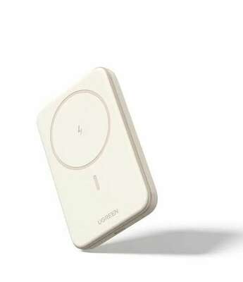 Внешний аккумулятор магнитный UGREEN PB561 (25208) 10000mAh Magnetic Wireless 20W Power Bank. Цвет: белый