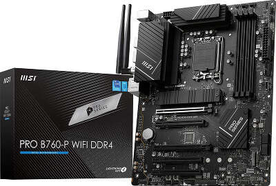 Материнская плата ATX LGA1700 MSI PRO B760-P WIFI DDR4