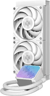Система водяного охлаждения ID-Cooling DX240 Max Soc-AM5/AM4/1200/1700/1851 белый 4-pin 32.5dB Al+Cu 300W Ret (DX240 MAX WHITE)