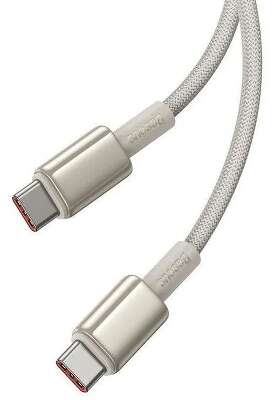 Кабель Baseus Tungsten Gold 100W USB-C to USB-C, 1 м, Gold [P10319800G2100]